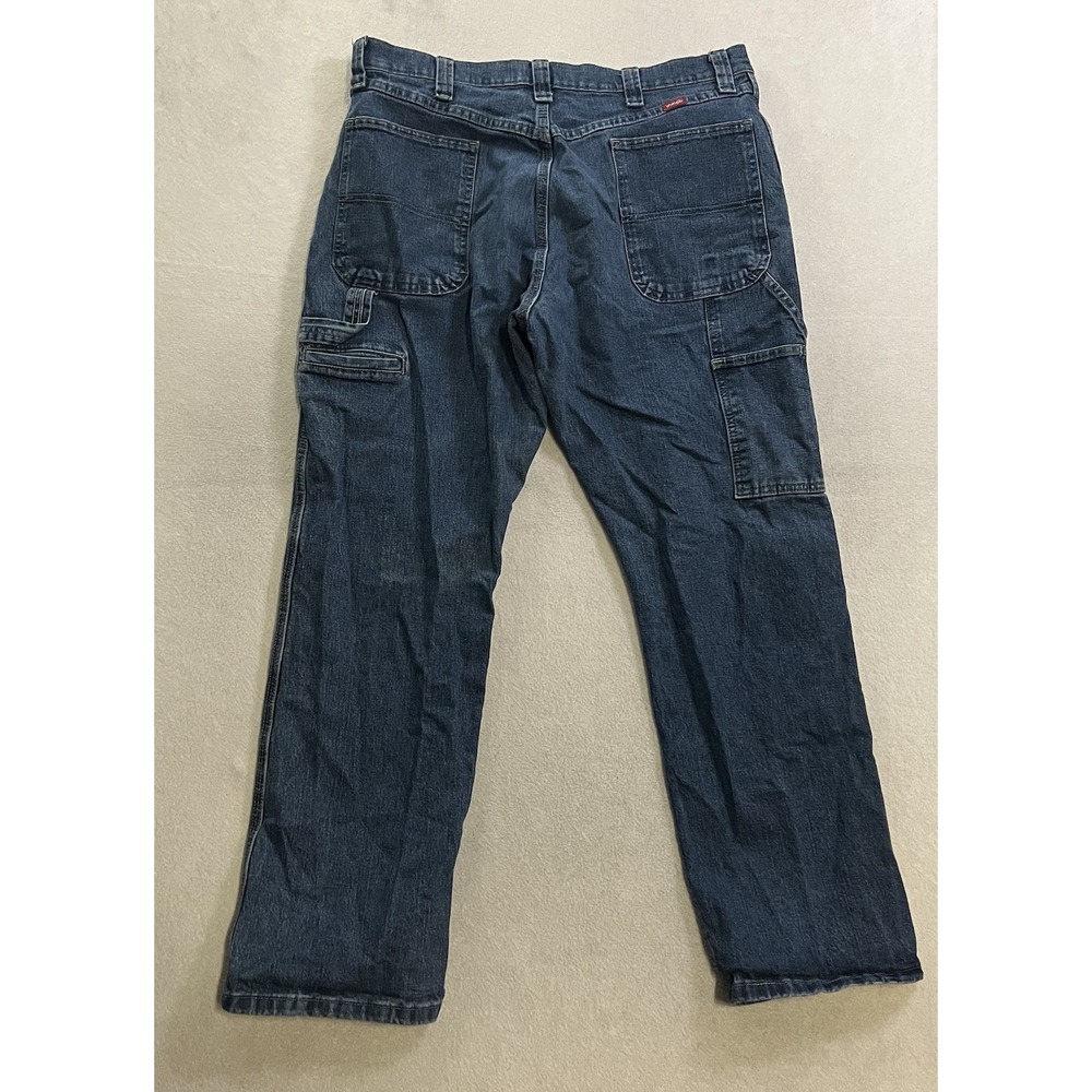 Vintage Wrangler Carpenter Denim Jeans Men's Size 36x30 Straight Leg